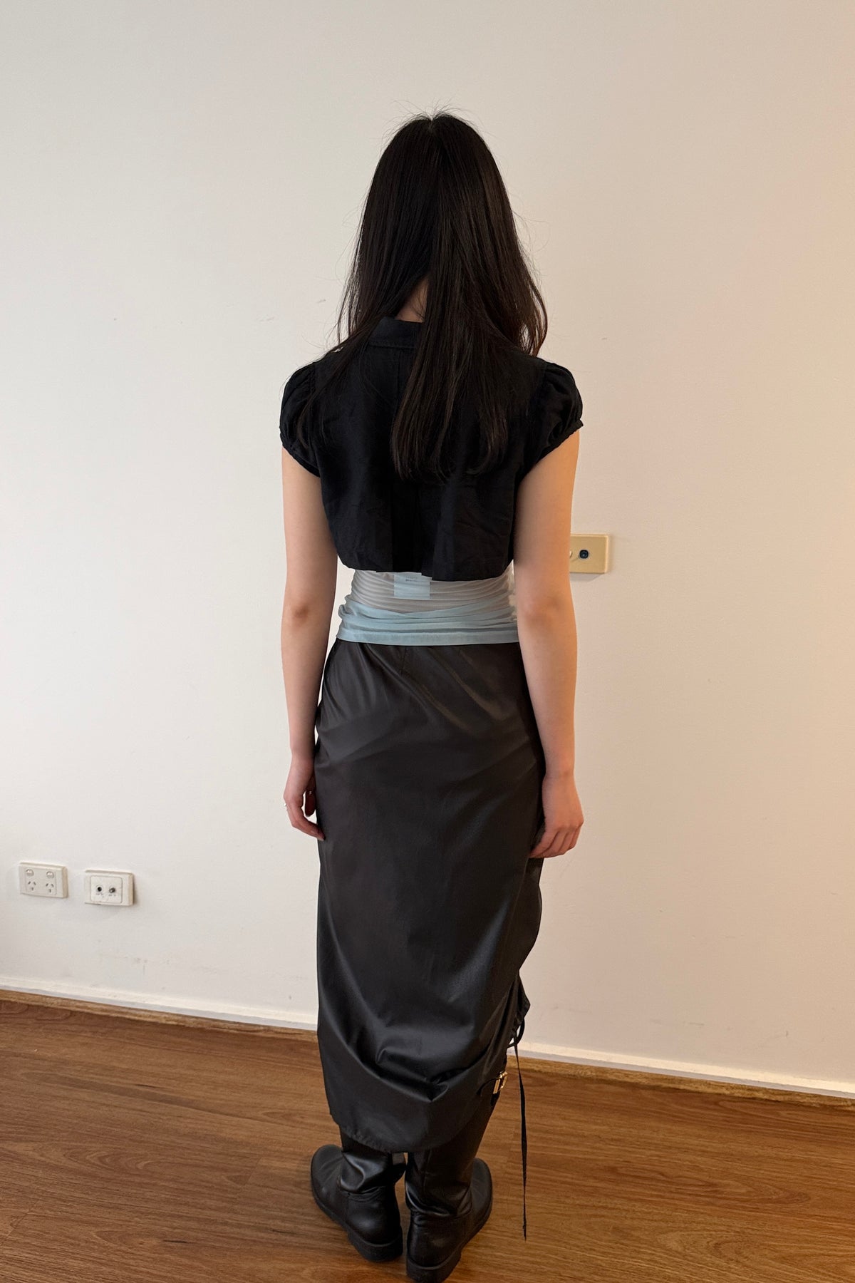 Pinko Ruched Asymmetric Skirt (S)