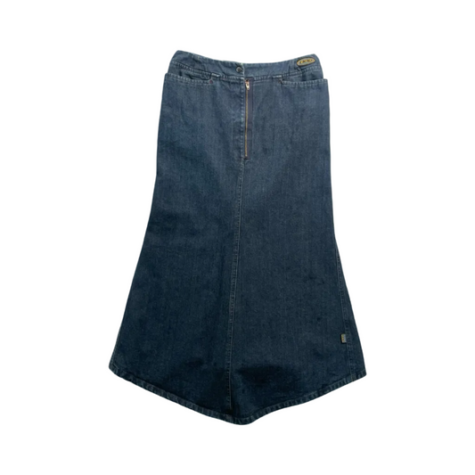 DDP heavy denim maxi skirt