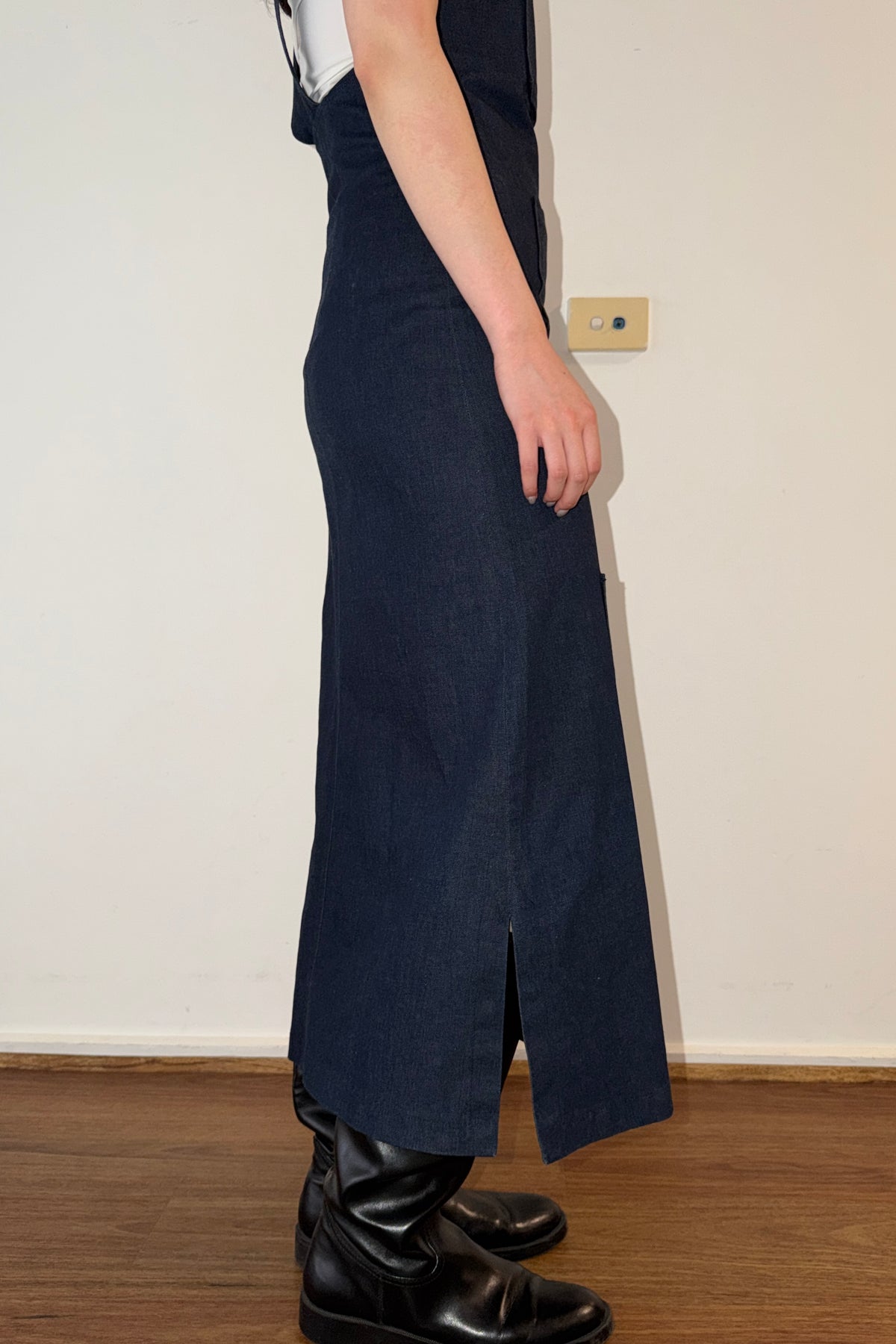 Cop Copine Denim Pinafore Dress (36)