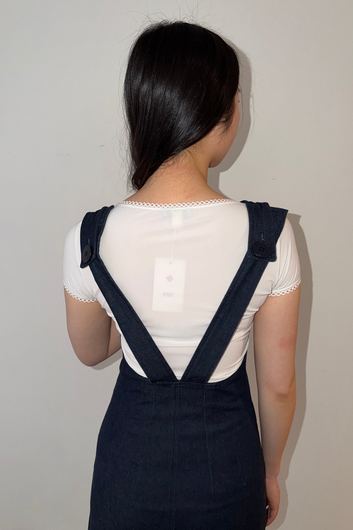 Cop Copine Denim Pinafore Dress (36)
