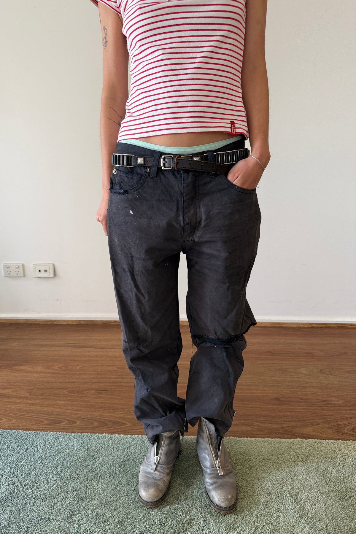 Sam's Jeans No. 4 — Thomas Cook Black Distressed Straight Leg