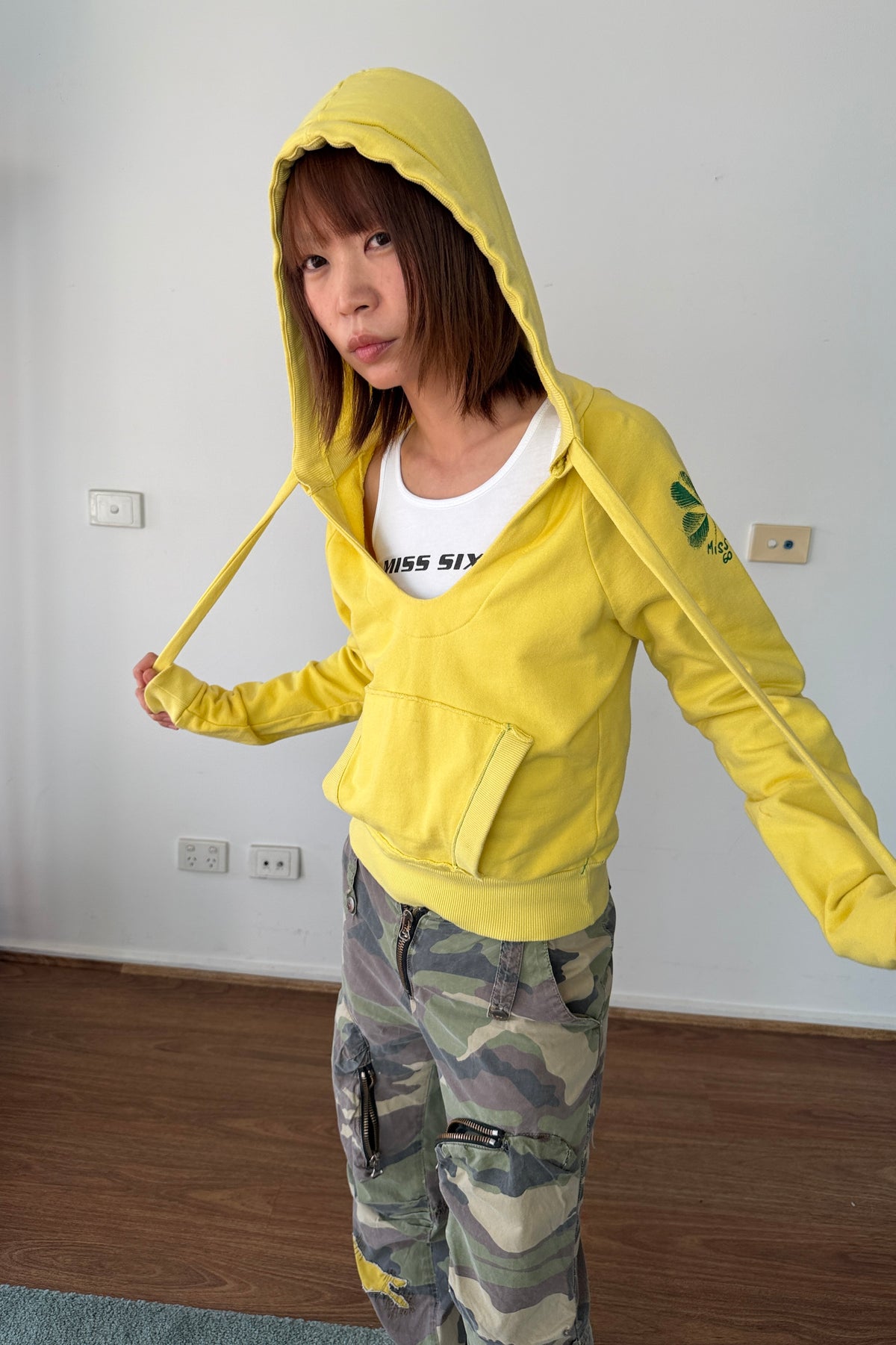Miss Sixty Basic Yellow Hoodie (S)