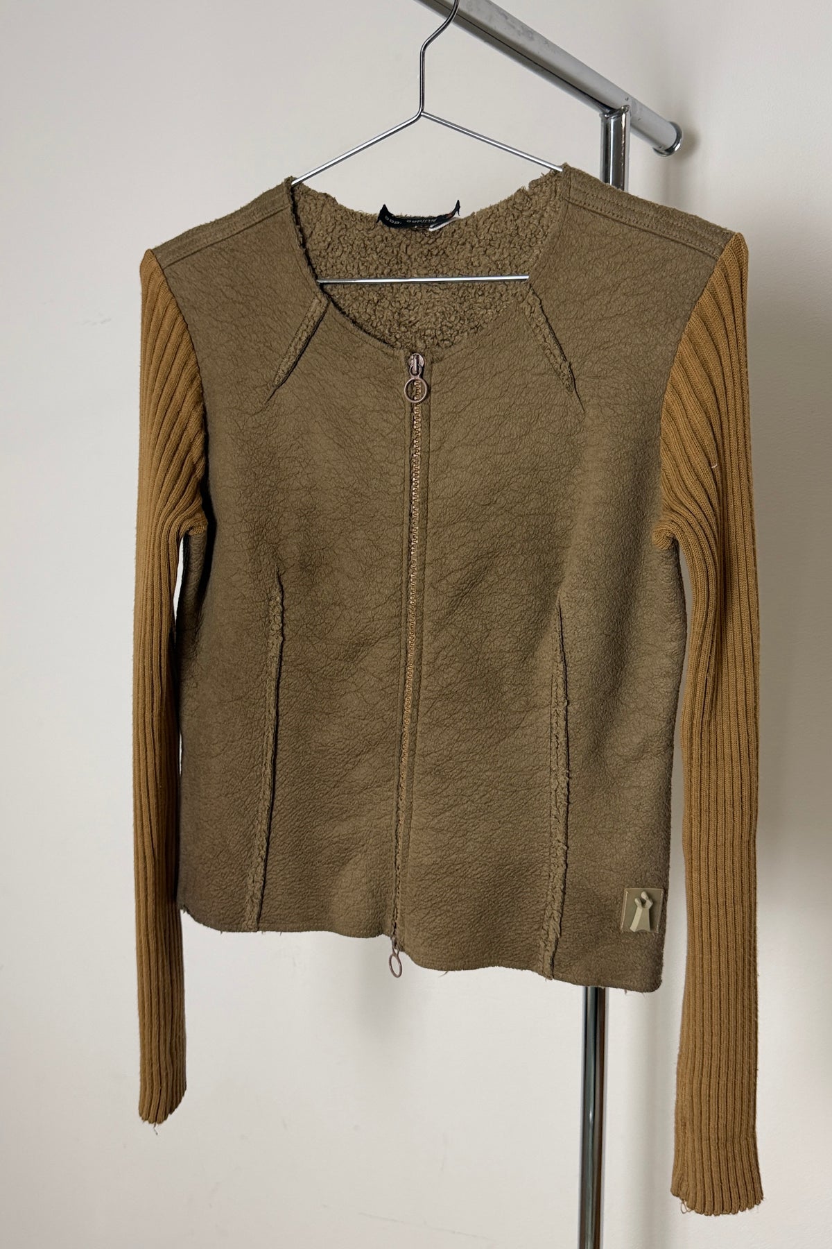 Cop Copine Textured Zip Jacket (S)