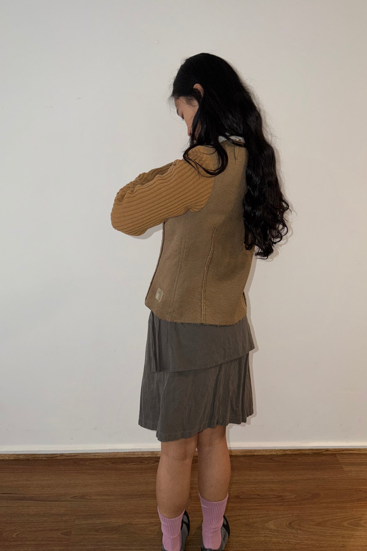 Cop Copine Textured Zip Jacket (S)